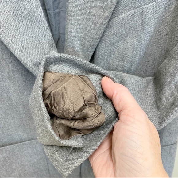 See By Chloe Grey Wool Blazer Two-Button Preppy Grannycore Style Size 10 - Picture 6 of 11